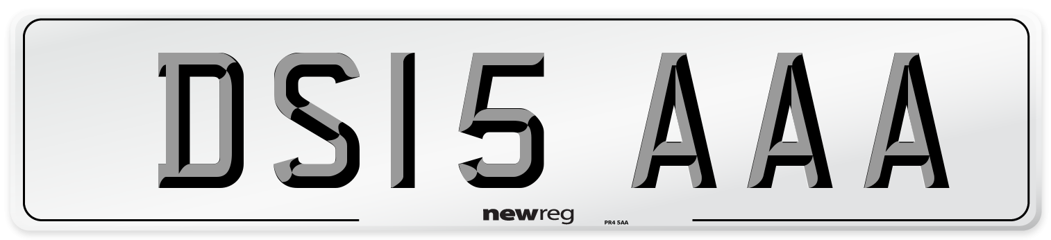 DS15 AAA Number Plate from New Reg